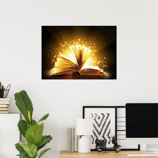 Magisches Buch Poster (Heimbüro)