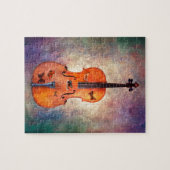 Magisches Cello mit Schmetterlingen Puzzle (Horizontal)