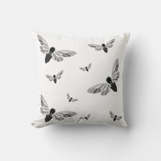 Magisches Cicada-Kissen Kissen (Vorderseite)