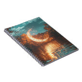 Magisches Crescent Moon Spiral Notebook Notizblock (Rechte Seite)