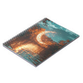 Magisches Crescent Moon Spiral Notebook Notizblock (Linke Seite)