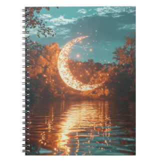 Magisches Crescent Moon Spiral Notebook Notizblock