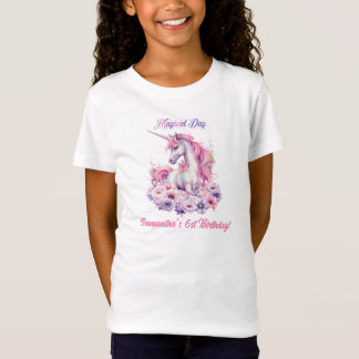 Magisches Day Girl's Birthday Magic Unicorn T-Shirt