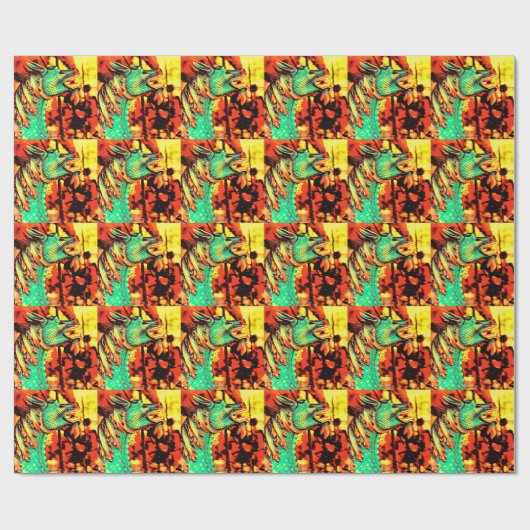 Magisches Drache-Geschenk-Packpapier Geschenkpapier (Flach)