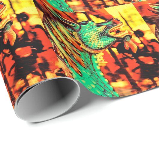 Magisches Drache-Geschenk-Packpapier Geschenkpapier (Rolleneckpunkt)