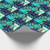 Magisches Drache-Geschenk-Packpapier Geschenkpapier (Ecke)