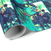 Magisches Drache-Geschenk-Packpapier Geschenkpapier (Rolleneckpunkt)