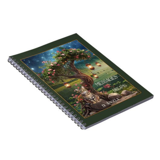 Magisches Dream Cat Night Notebook Notizblock (Rechte Seite)