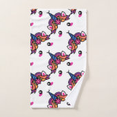 Magisches Einhorn Badhandtuch Set (Handtuch)