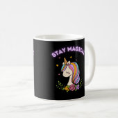 Magisches Einhorn bleibe Kaffeetasse (VorderseiteRechts)