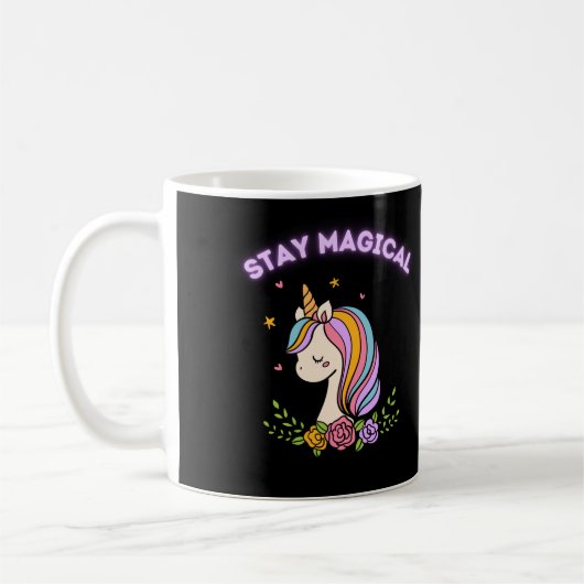 Magisches Einhorn bleibe Kaffeetasse (Links)