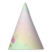 Magisches Einhorn, Blume & Sterne Partyhütchen (Rechts)