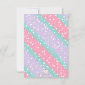 Magisches Einhorn danken Ihnen Karten (Rückseite)