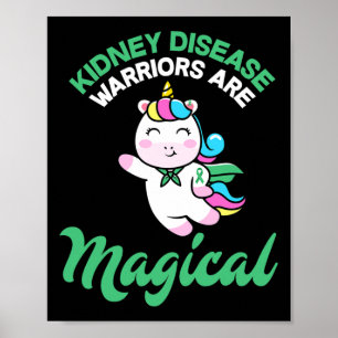 Magisches Einhorn des Krankheitskriegers Poster