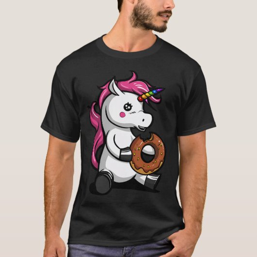 Magisches Einhorn-Donut T-Shirt (Vorderseite)