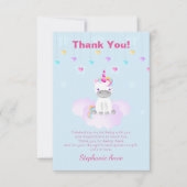 Magisches Einhorn Einladung (Vorderseite)