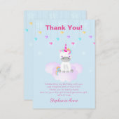 Magisches Einhorn Einladung (Vorne/Hinten)