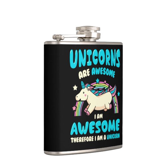 Magisches Einhorn Flachmann (Rechts)