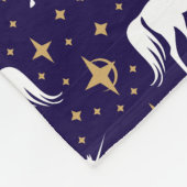 Magisches Einhorn Fleecedecke (Ecke)