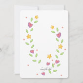 Magisches Einhorn Foto Einladung (Rückseite)