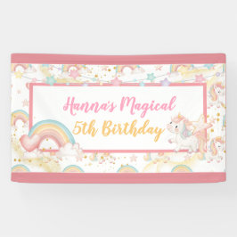 Magisches Einhorn Geburtstag Banner