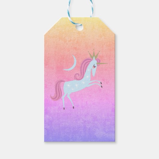 magisches Einhorn Geschenkanhänger (Vorderseite)