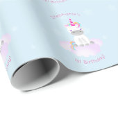 Magisches Einhorn Geschenkpapier (Rolleneckpunkt)