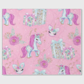 Magisches Einhorn Geschenkpapier (Flach)