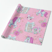 Magisches Einhorn Geschenkpapier (Ungerollt)