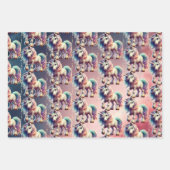 Magisches Einhorn-Geschenkpapier Geschenkpapier Set (Vorderseite 2)