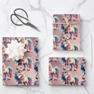 Magisches Einhorn-Geschenkpapier Geschenkpapier Set