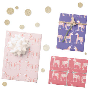 Magisches Einhorn Geschenkpapier Set