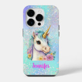 Magisches Einhorn Glanz iPhone Hülle (Rückseite)