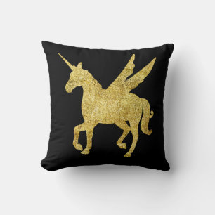 magisches Einhorn, goldenes Einhorn, trendig Kissen