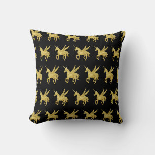 magisches Einhorn, goldenes Einhorn, trendig Kissen