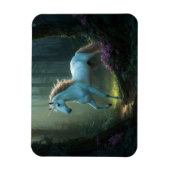 Magisches Einhorn im verzauberten Wald Magnet (Vertikal)