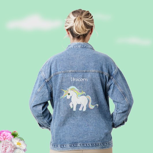 Magisches Einhorn Jeansjacke