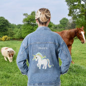 Magisches Einhorn Jeansjacke