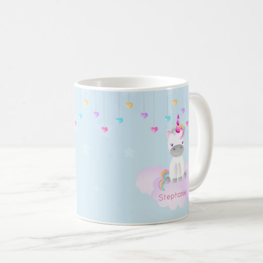 Magisches Einhorn Kaffeetasse (VorderseiteRechts)