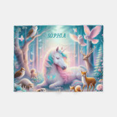 Magisches Einhorn, Kinderzimmer Baby/ Kinder Indiv Fleecedecke (Vorderseite (Horizontal))