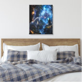 Magisches Einhorn Leinwanddruck (Insitu (Schlafzimmer))