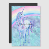 Magisches Einhorn Magnetkarte (Vorne/Hinten)