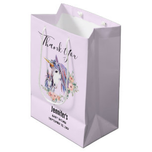 Magisches Einhorn-Mama- und Baby-Wasserfarben-Baby Mittlere Geschenktüte