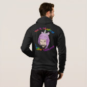 Magisches Einhorn Männer Bella+Leinwand Hoodie (Schwarz voll)