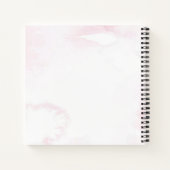 Magisches Einhorn mit Rainbow Baby Shower Notebook Notizblock (Rückseite)