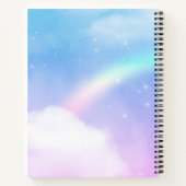 Magisches Einhorn mit Rainbow Mane & Schwanz Gäste Notizblock (Rückseite)