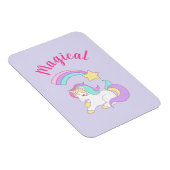 Magisches Einhorn mit Regenbogen-Shooting-Star Magnet (Rechte Seite)