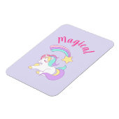 Magisches Einhorn mit Regenbogen-Shooting-Star Magnet (Linke Seite)