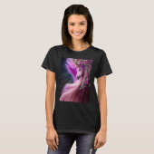 Magisches Einhorn mit rosa Rosen T-Shirt (Vorne ganz)