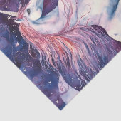 Magisches Einhorn mit rosafarbenem Manuskript Seidenpapier (Ausschnitt)